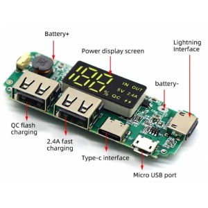 MODUL INCARCARE LI-ION 18650 2.4A CU AFISAJ - Img 2