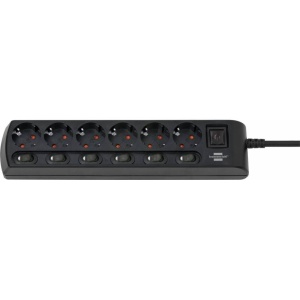 PRELUNGITOR 6 PRIZE, CABLU 2M, 7 x SWITCH ON-OFF, BRENNNESTUHL