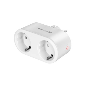 PRIZA DUBLA SMART 16A WIFI TUYA CONNECT P5 KRUGER&MATZ ALB