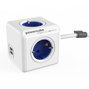 PRIZA MULTIPLA 4P 1.5M 2XUSB POWERCUBE