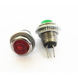 PUSH BUTON 8MM FARA RETINERE VERDE