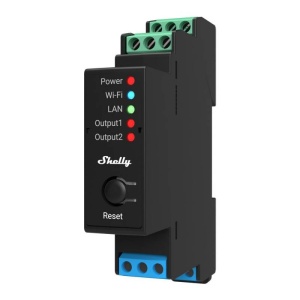RELEU SMART SHELLY PRO 2 PM 16A x 2 CANALE CONTOR ENERGIE SINA DIN