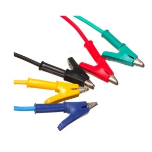 SET 5 TESTERE CU CROCODILI SI BANANA 4mm SILICON 1M - Img 3
