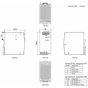 SURSA 24V/10A TDR-240-24 MEAN WELL - Img 2