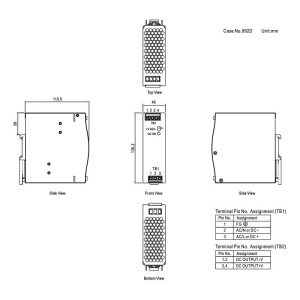 SURSA 24V/6.5A EDR-150-24 MEAN WELL - Img 2