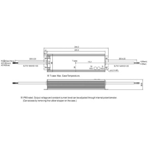SURSA HLG-240H-36A 36V/6.7A IP65 Vo-Adj. MEAN WELL - Img 2