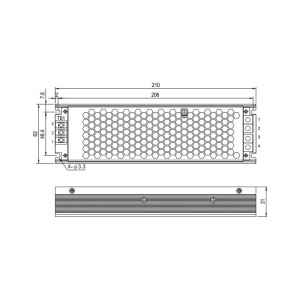 SURSA HSP-200-5 +5V/40A MEAN WELL - Img 2