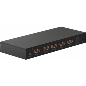SWITCH HDMI 4xIN, 1xOUT, 1xAUDIO TELECOMANDA, 4K/60HZ