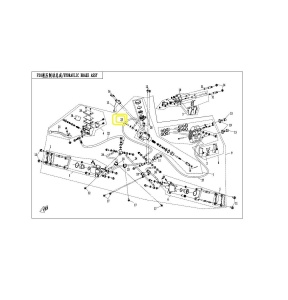 Conducta frana intre pompa picior si repartitor atv CF Moto 500 625 - Img 2