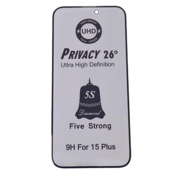 Folie Sticla UHD 5S Privacy 26º iPhone 13 Pro Max /14 Plus