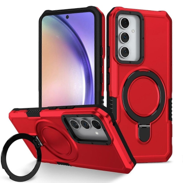 Husa Samsung A54 Hybrid Armor, Antisoc, Protectie Camera,Rosu