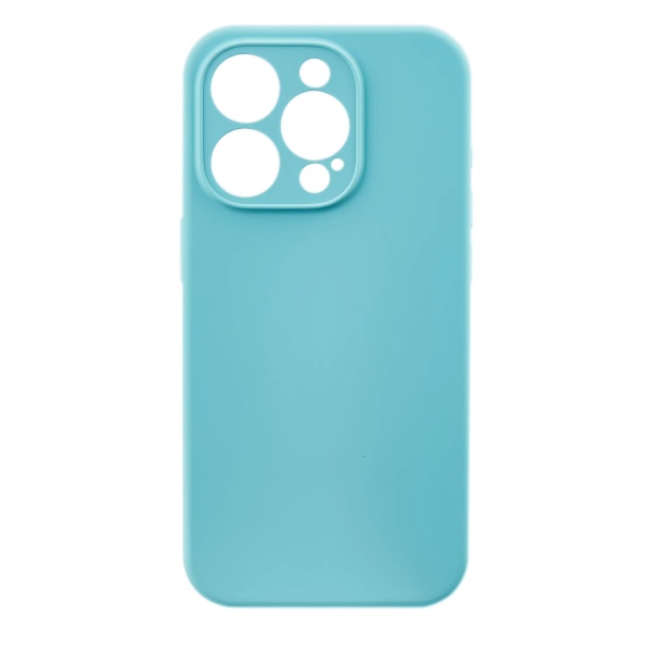 Husa iPhone 15 Pro Max Spate Silicon Soft Cu Protectia Camera,Turcuaz