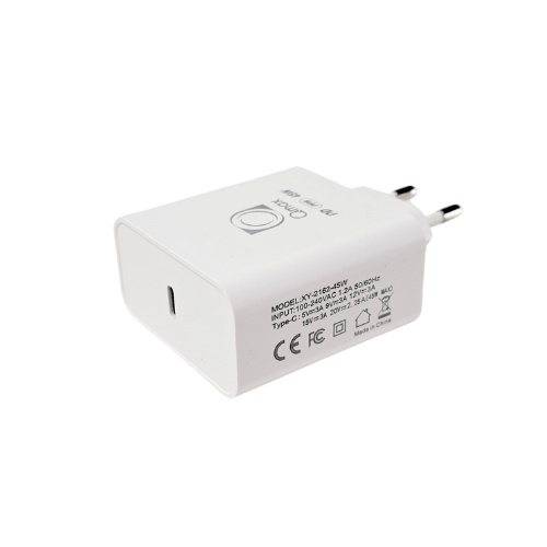 Incarcator Priza Qmax 45W, Alb, USB-C