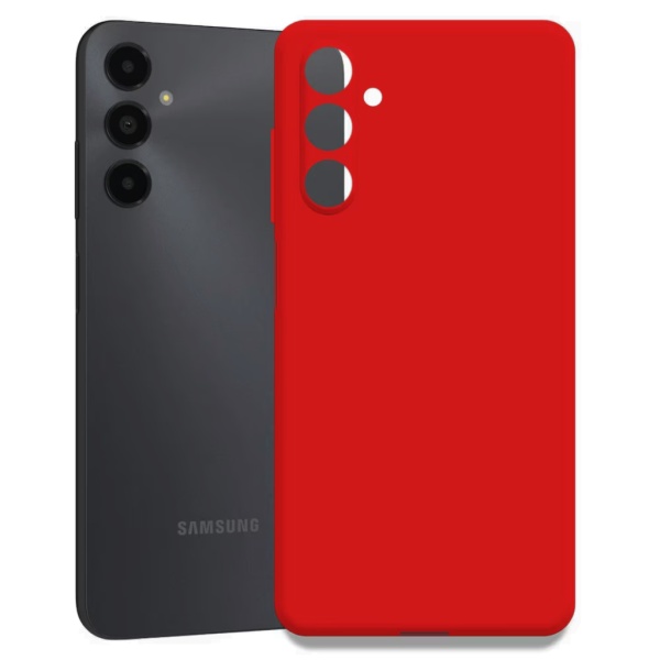 Husa Samsung A05S Spate Silicon Soft Cu Protectie Camera, Rosu