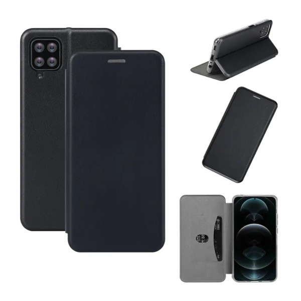Husa Carte Oppo A38, Negru
