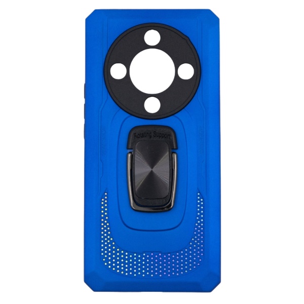 Husa Honor X9A 5G Hybrid Armor, Antisoc Cu Protectie Camera, Albastru