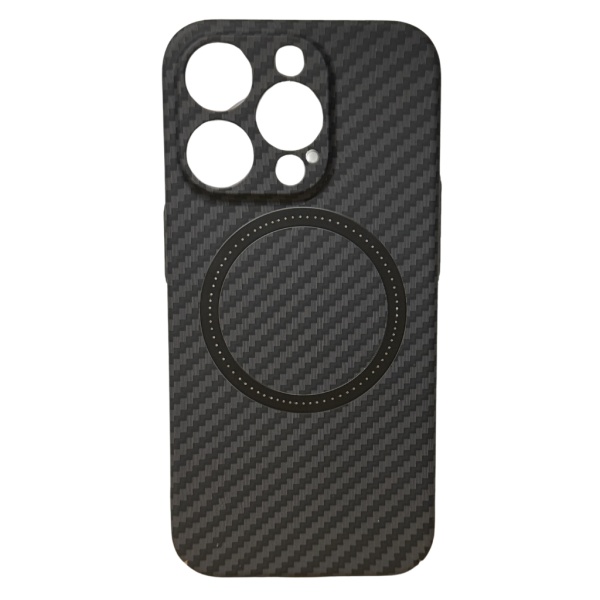 Husa iPhone 15 Pro Max Spate Magsafe Carbon Unbreak , Negru