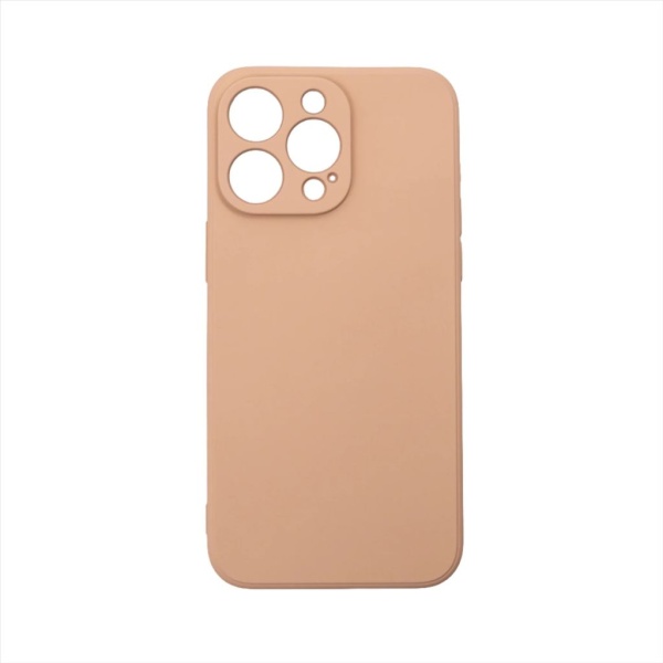 Husa Spate iPhone 13 Pro Max Silicon Soft Cu Protectie Camera, Roz Pal