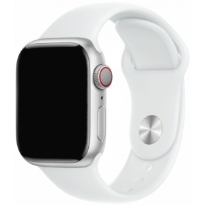 Curea Ceas Silicon Apple Watch 42/44/45/46/49 mm, Alb