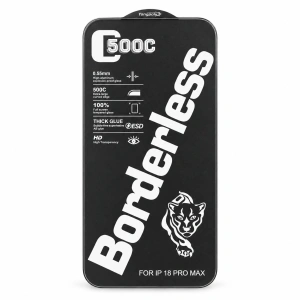 Folie sticlă transparentă ESD 500C Borderless pentru iPhone 18 Pro Max