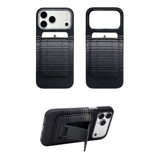 Husa iPhone 16 Pro Max Military-Grade Aramida Magsafe cu Portofel,Negru - Img 3