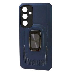 Husa Samsung A55 5G Hybrid Armor, Antisoc Cu Protectie Camera, Albastru