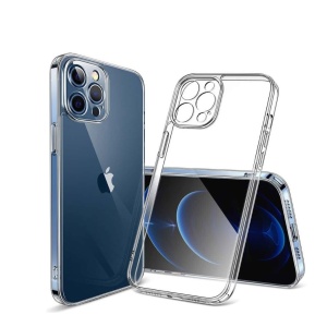 Husa iPhone 12 Pro Max Silicon Transparent Cu Protectie Camera