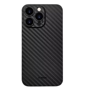 Husa iPhone 15 Pro Max Spate Carbon Kzdoo, Negru