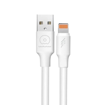 Cablu Lightning-Usb WUW X169, 1M, Alb - Img 1