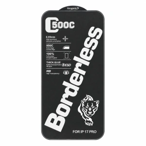 Folie sticlă transparentă ESD 500C Borderless pentru iPhone 17 Pro