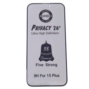 Folie Sticla UHD 5S Privacy 26º iPhone 16 Pro Max
