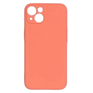 Husa iPhone 13 Mini Spate Silicon Soft Cu Protectia Camera,Portocaliu Pal