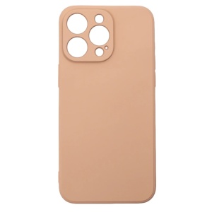 Husa iPhone 13 Pro Spate Silicon Soft Cu Protectie Camera, Roz Pal