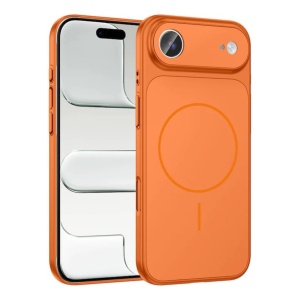 Husa iPhone 17 Air Magsafe Cu Protectie Camera, Portocaliu