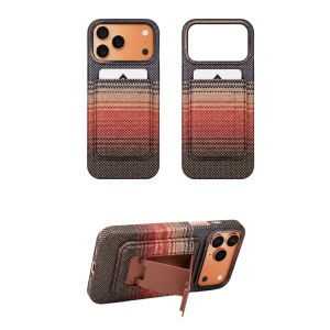 Husa Samsung S25 Ultra Military-Grade Aramida Magsafe cu Portofel, Sunset - Img 3