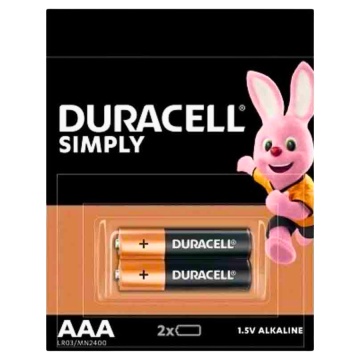 DuraCell Baterie Alcalina AAA (LR3) Set 2 Bucati