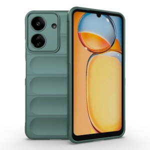 Husa Redmi 13C 4G Spate Silicon Wave Matt Cu Protectie Camera,Verde