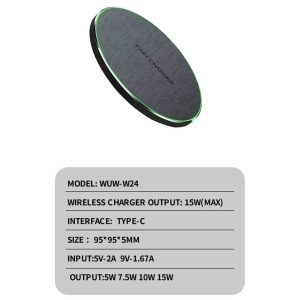 Incarcator Wireless WUW W24, 15W - Img 2
