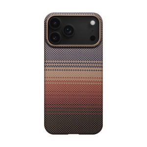 Husa iPhone 16 Pro Max Military-Grade Aramida Magsafe cu Portofel,Sunset