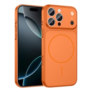 Husa iPhone 17 Magsafe Cu Protectie Camera, Portocaliu