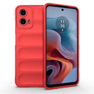 Husa Motorola G34 Spate Silicon Wave Matt Cu Protectie Camera, Rosu