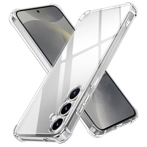 Husa Samsung S24 Plus Spate Silicon Transparent Cu Protectie Camera, Antisoc