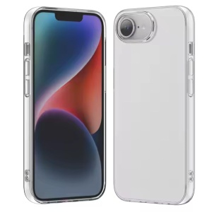 Husa iPhone SE4 Silicon Transparent Cu Protectie Camera