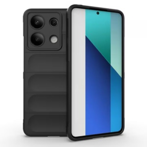 Husa Redmi Note 13 4G Spate Silicon Wave Matt Cu Protectie Camera,Negru