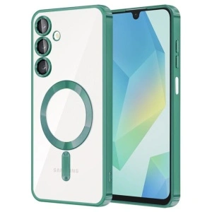 Husa Samsung A35 Magsafe Spate Silicon Cu Protectie Camera, Verde Deschis