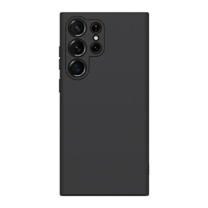 Husa Samsung S22 Ultra Spate Silicon Soft Cu Protectie Camera, Negru