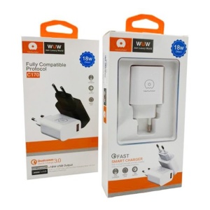 Incarcator Priza WUW C170, 18W USB-A, Alb - Img 2