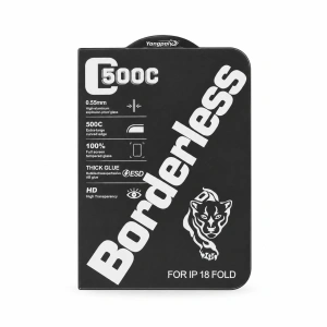 Folie sticlă transparentă ESD 500C Borderless pentru iPhone Duo