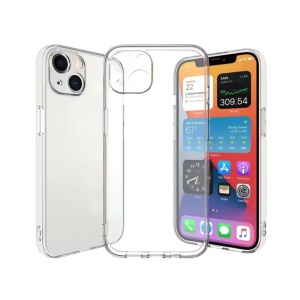 Husa iPhone 13 Mini Silicon Transparent Cu Protectie Camera