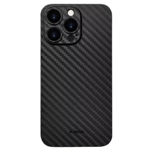 Husa iPhone 13 Pro Max Spate Carbon Kzdoo , Negru
